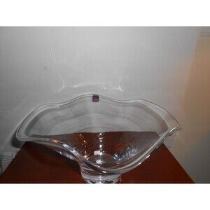 Vintage Simon Pearce Large Ruffled Chelsea Art Bowl Marked GREAT GIFT